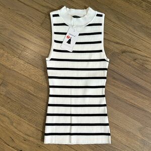 NWT Striped Shell Tank
